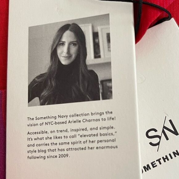 NWT Something Navy red goji bold striped dress size small - Picture 7 of 15